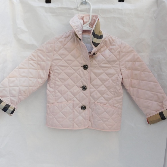 Burberry Other - BURBERRY PINK QUILTED KIDS JACKET 2Y